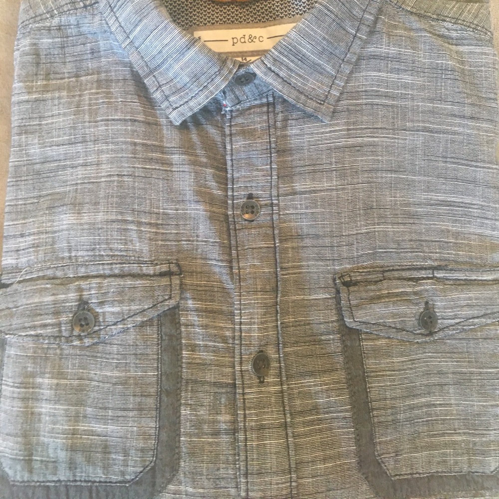 EUC 2/$11 Pd&c shirt Size 14/16